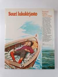 Suuri lukukirjasto 1-12 + Topelius (kuvitetut) : Meren urhoja ; Prinssi ja kerjäläispoika ; Aarresaari ; Robinson Crusoe ; Gulliverin matkat ; Tsaarin kuriiri ; D...
