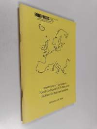 Inventory of European food composition tables and nutrient database systems