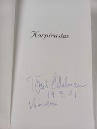 Korpirastas : Einari Vuorelan runoja (signeerattu)