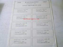 villakeskus oy kantalippu  1969