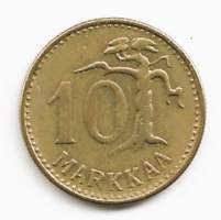 10  markkaa  1961 leveä 1