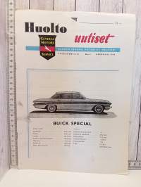 GM huolto uutiset 5-11 1961 (6kpl)