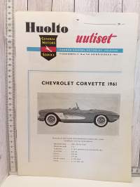 GM huolto uutiset 5-11 1961 (6kpl)