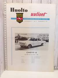 GM huolto uutiset 5-11 1961 (6kpl)