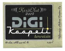 Kesä Olut 2009 DIGI Kaapeli -  olutetiketti