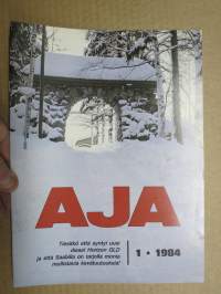 Aja 1984 nr 1 Oy Scan-Auto Ab asiakaslehti, Kontti-Scania Lapissa, Saab Suomestra Saharassa, Diesel Horizon, Saab Turbo 16 Aero, Saab 900 Sedan, ym.