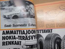 Aja 1984 nr 1 Oy Scan-Auto Ab asiakaslehti, Kontti-Scania Lapissa, Saab Suomestra Saharassa, Diesel Horizon, Saab Turbo 16 Aero, Saab 900 Sedan, ym.