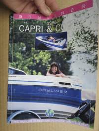 Bayliner Capri &amp; Cobra 1988 -veneet, myyntiesite / sales brochure