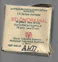 CCCP Belomorin kanava tupakka-aski