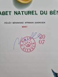 Alphabet naturel du Bénin : päivät Béninissä Afrikan aakkosin (signeerattu)
