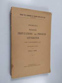 Sveriges biologiska disputations- och programlitteratur 1700 - vårterminen 1910 (lukematon)