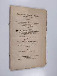 Naturhistoriens Studium i Finland före Linnés tid - Ett Försök. (Diss. inaug.). I