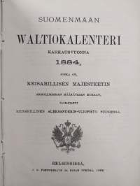 Suomenmaan valtiokalenteri 1884 - Suomenmaan waltiokalenteri karkausvuonna 1884