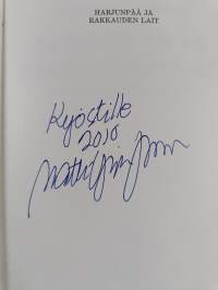 Harjunpää ja rakkauden lait (signeerattu, tekijän omiste)