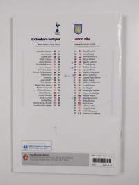 Spurs vs Aston Villa september 15, 2008 : Official Programme 101. Issue. 03