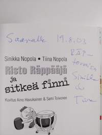 Risto Räppääjä ja sitkeä finni (signeerattu, tekijän omiste)