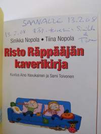 Risto Räppääjän kaverikirja (signeerattu, tekijän omiste)