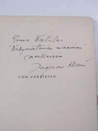 Yön vartiossa : runoja (signeerattu, tekijän omiste)