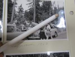Juhannusmatka Korpposeen 1963 / Partioleiri 1963 -valokuvasarjat albumilehdillä