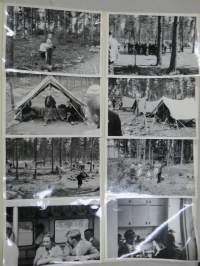 Juhannusmatka Korpposeen 1963 / Partioleiri 1963 -valokuvasarjat albumilehdillä