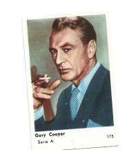 Gary Cooper  -  purkkakääre makeiskääre keräilykuva nr175