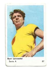 Burt Lancaster  -  purkkakääre makeiskääre keräilykuva nr156