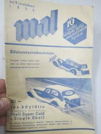 Maaseudun Autolehti 1936 nr 8 - Maaseudun autonomistajain Liitto -jäsenlehti
