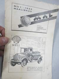Maaseudun Autolehti 1932 nr 1 - Maaseudun Autonomistajain Liitto -jäsenlehti