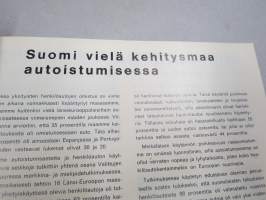 Autoilu 1970 nr 4 - Valtakunnallinen Autoiluliitto ry jäsenlehti, Opel Ascona 16, Esso 50-vuotias, Ajokki  teräskoreja 20 vuotta, Toyota airbag herättää huomiota...