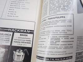 Autoilu 1970 nr 4 - Valtakunnallinen Autoiluliitto ry jäsenlehti, Opel Ascona 16, Esso 50-vuotias, Ajokki  teräskoreja 20 vuotta, Toyota airbag herättää huomiota...
