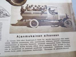 Automies 1935 nr 3 -Korpivaara &amp; Halla Oy asiakaslehti, Studebaker johtaa laatuvaunujen myyntiä vm. 1935, Mainostuksesta, &quot;Linjamiehiä&quot; Berliinin Autonäyttelyssä...