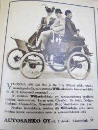 Automies 1935 nr 3 -Korpivaara &amp; Halla Oy asiakaslehti, Studebaker johtaa laatuvaunujen myyntiä vm. 1935, Mainostuksesta, &quot;Linjamiehiä&quot; Berliinin Autonäyttelyssä...
