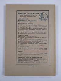 Historiallinen aikakauskirja vuosikerta 1946 (nrot 1-4)