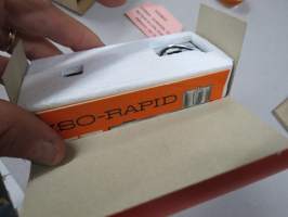 Agfa Iso-Rapid IF Type 2425/286 -kamera alkuperäisessä pakkauksessa  / postitoimituspakkaus mukana