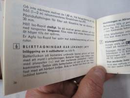 Agfa Iso-Rapid IF Type 2425/286 -kamera alkuperäisessä pakkauksessa  / postitoimituspakkaus mukana