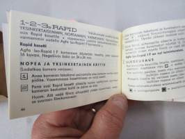 Agfa Iso-Rapid IF Type 2425/286 -kamera alkuperäisessä pakkauksessa  / postitoimituspakkaus mukana