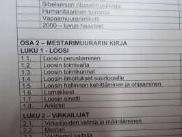 Mestarimuurarin kirja - Suurloosin ohjekirja 2013, vapaamuurareitten järjestön teoreettiset ja käytännön ohjeet, omaisuus, menettelytavat, protokolla, rituaalit ym.