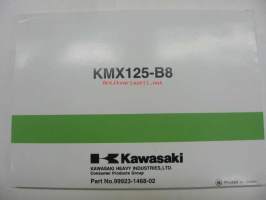 Kawasaki KMX125 (KMX125-B8) betriebsanleitung -käyttöohjekirja saksaksi