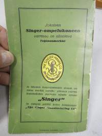 Singer kuittikirja nr 217, tarkastusmerkit suoritetuista vähittäismaksuista, Akseli Lehtonen, Wiilahakkajankatu, Uusikoivisto, Pori
