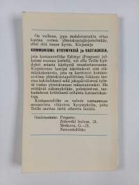 Kommunismi : kysymyksiä ja vastauksia : artikkelikokoelma 4