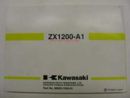 Kawasaki Ninja ZX-12R (ZX1200-A1) betriebsleitung -käyttöohjekirja saksaksi