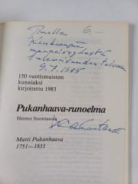 Pukanhaava-runoelma : Matti Pukanhaava 1751-1833 (signeerattu, tekijän omiste)