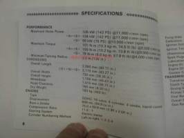 Kawasaki Ninja ZX-9R (ZX900C-2) -instruction book -käyttöohjekirja englanniksi
