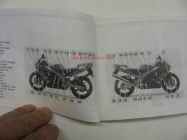 Kawasaki Ninja ZX-9R (ZX900C-2) -instruction book -käyttöohjekirja englanniksi