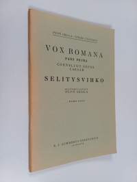 Vox Romana - Pars prima ; Cornelius Nepos ; Caesar ; selitysvihko