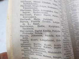 Kansakoulukalenteri 1930, mainoksia, ammattitietoa, artikkeleita, sisältää myös matrikkelin virassa / toimessa olevista opettajista