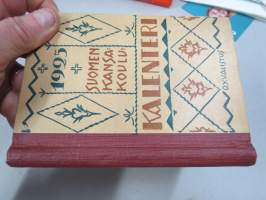 Kansakoulukalenteri 1925, mainoksia, ammattitietoa, artikkeleita, sisältää myös matrikkelin virassa / toimessa olevista opettajista