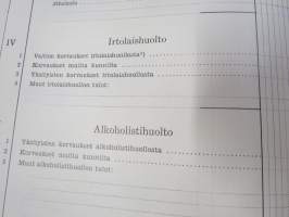 Kunnan Talousarvio - vuonna 1942 painettu kirja, johon on voitu valmistella kunnan talousarviota silloisten luokkien ja momenttien mukaan
