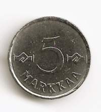 5 markkaa  1962