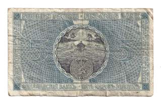 5 markkaa 1909  seteli 7 numeroa